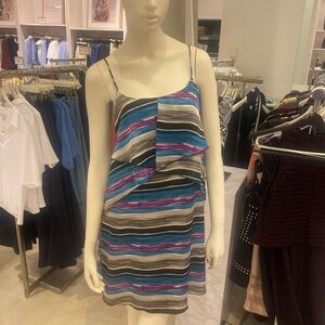 NWT | Gossip Girl Vibrant Striped Dress – Bold & Chic, Size M